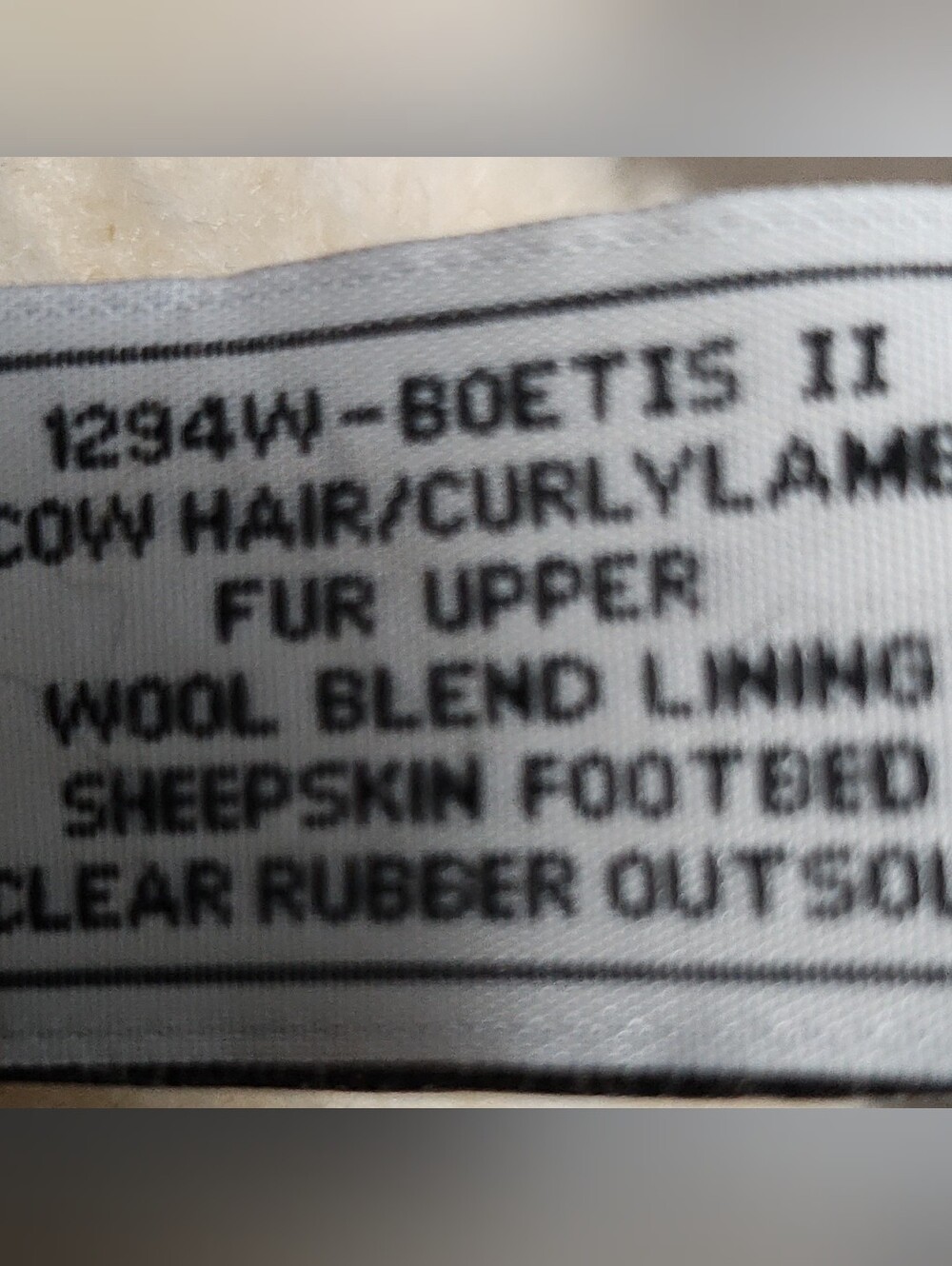 Bearpaws Curly Lamb Hair Fur-Trim Winter Boots - Cream -8
